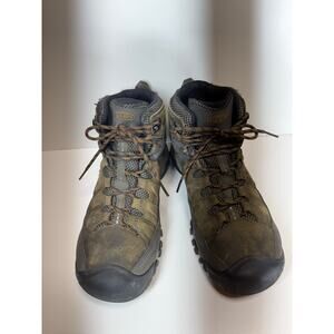 Keen Lace Up Men’s Work Boots Sz 11.5 Waterproof Outdoor Hiking Taupe Gorpcore